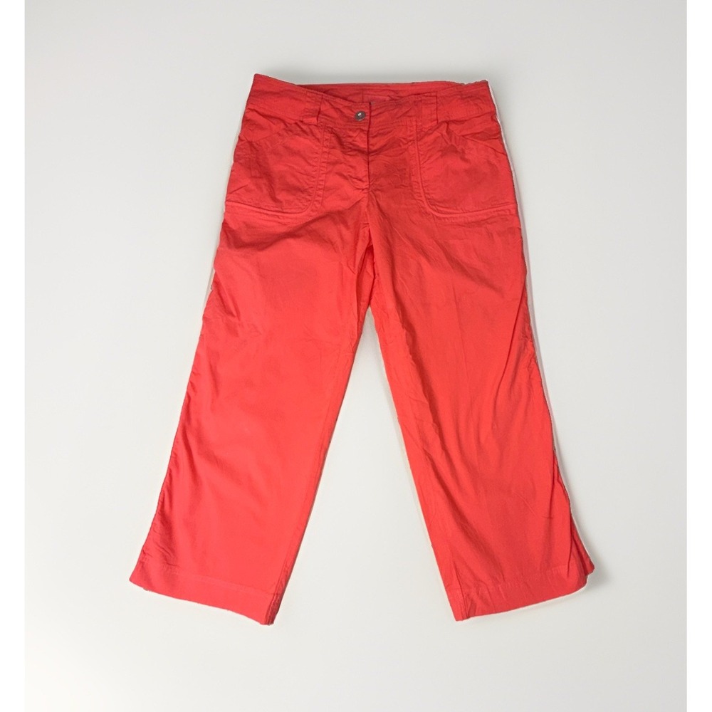 Fresh Produce Women's Kona Capri Pants Size S Red Coral NWT Cotton Blend